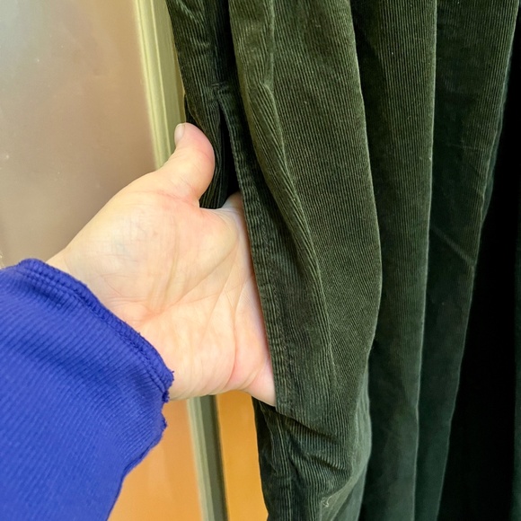 TOAST needlecord dress green XL XXL 16 18 sash pleated - Picture 9 of 16